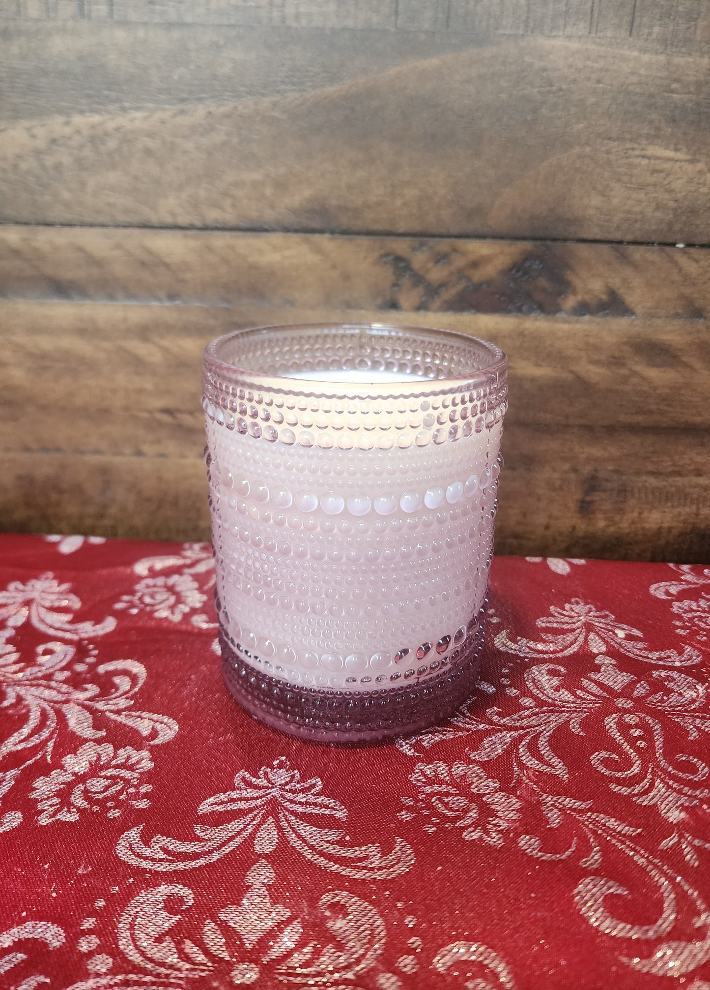 Create your own candle- Mauve bubble jar