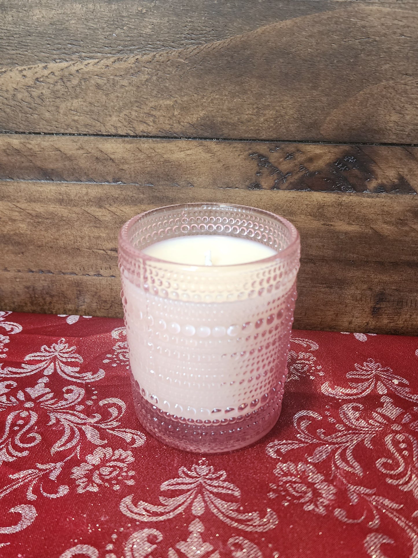 Create your own candle- Pink bubble jar