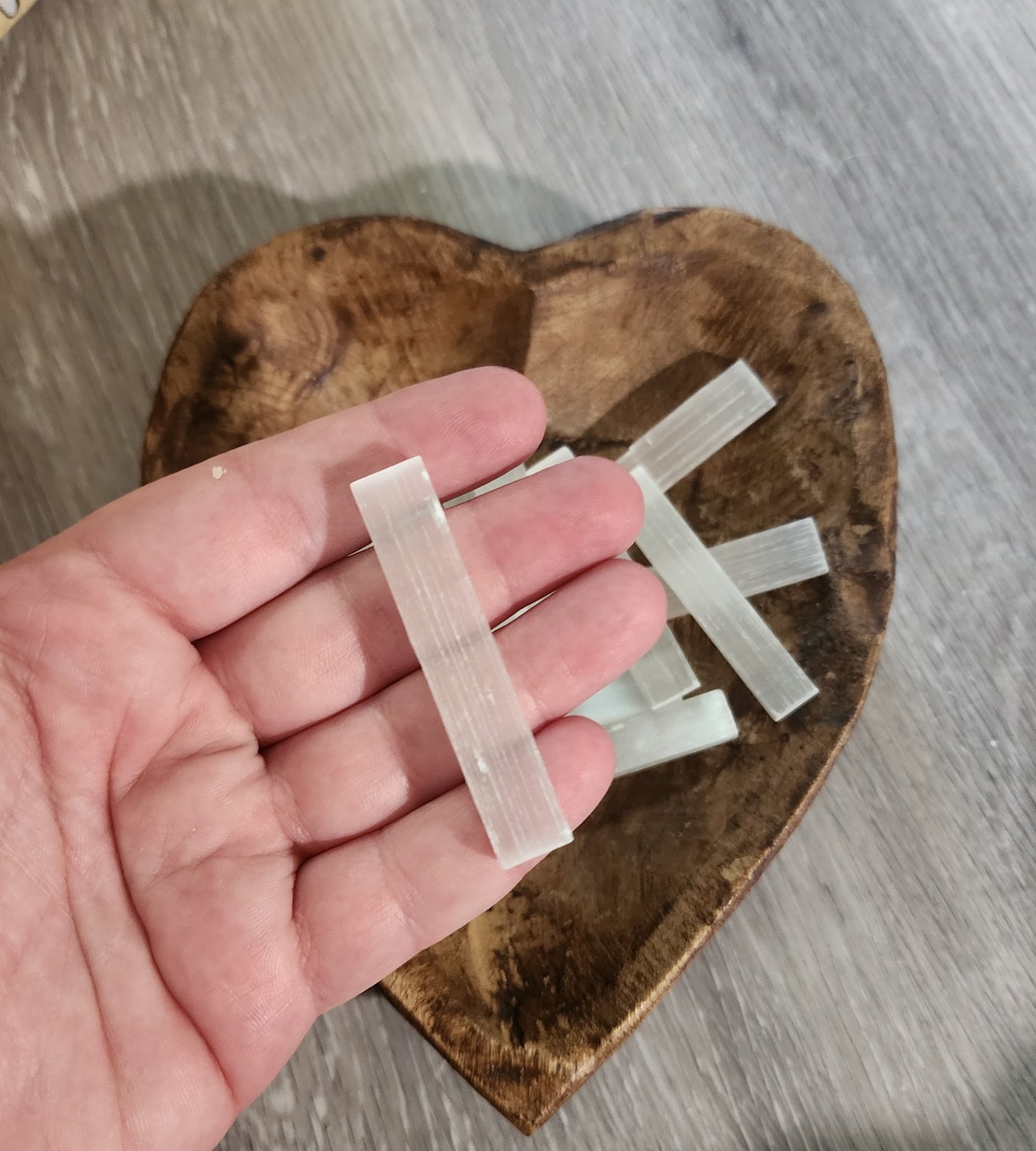 Mini Selenite crystal wand