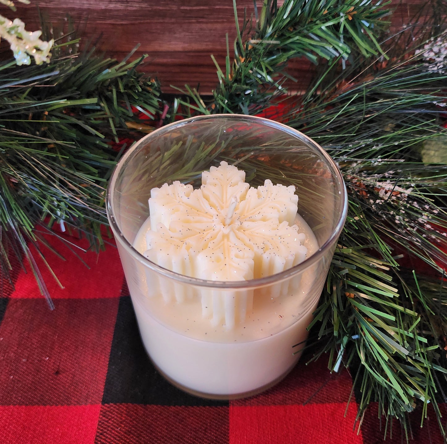 Snowflake candle