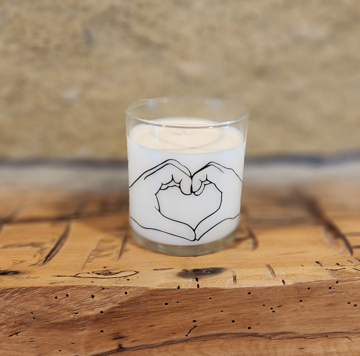Create your own candle- Heart Hands