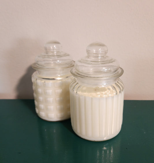 Small jar with lid (Stripes design)- Choose your scent