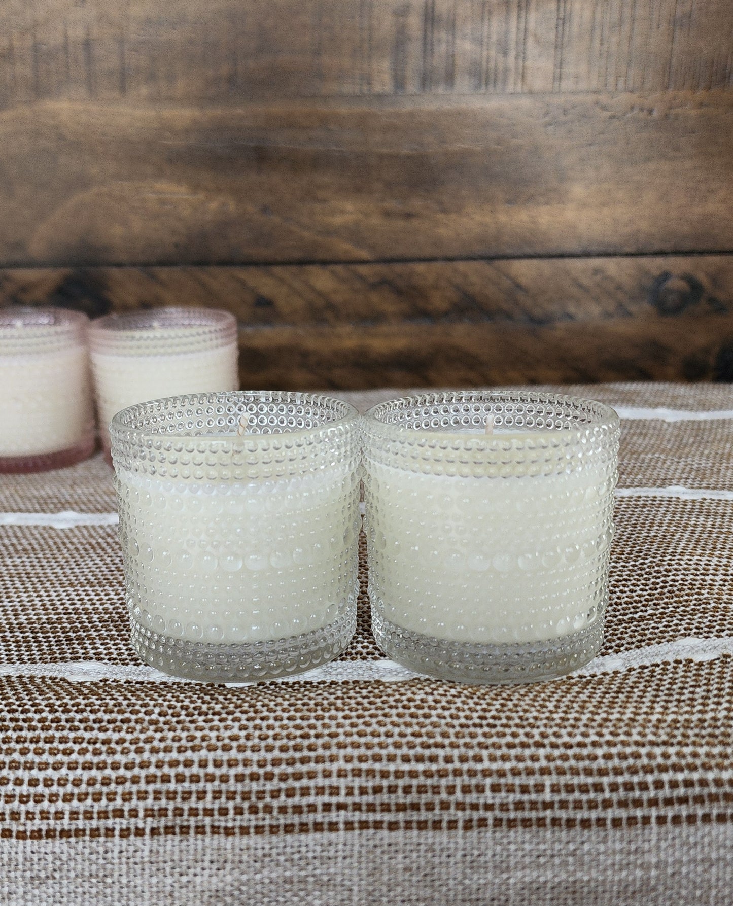 Small bubble jar candle