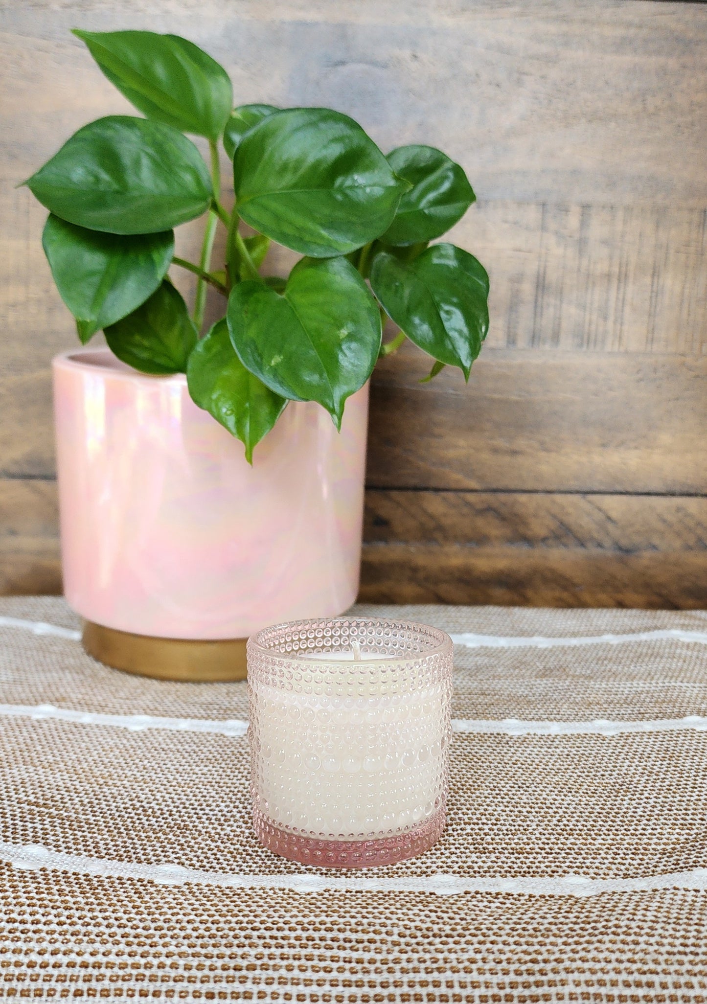 Small bubble jar candle