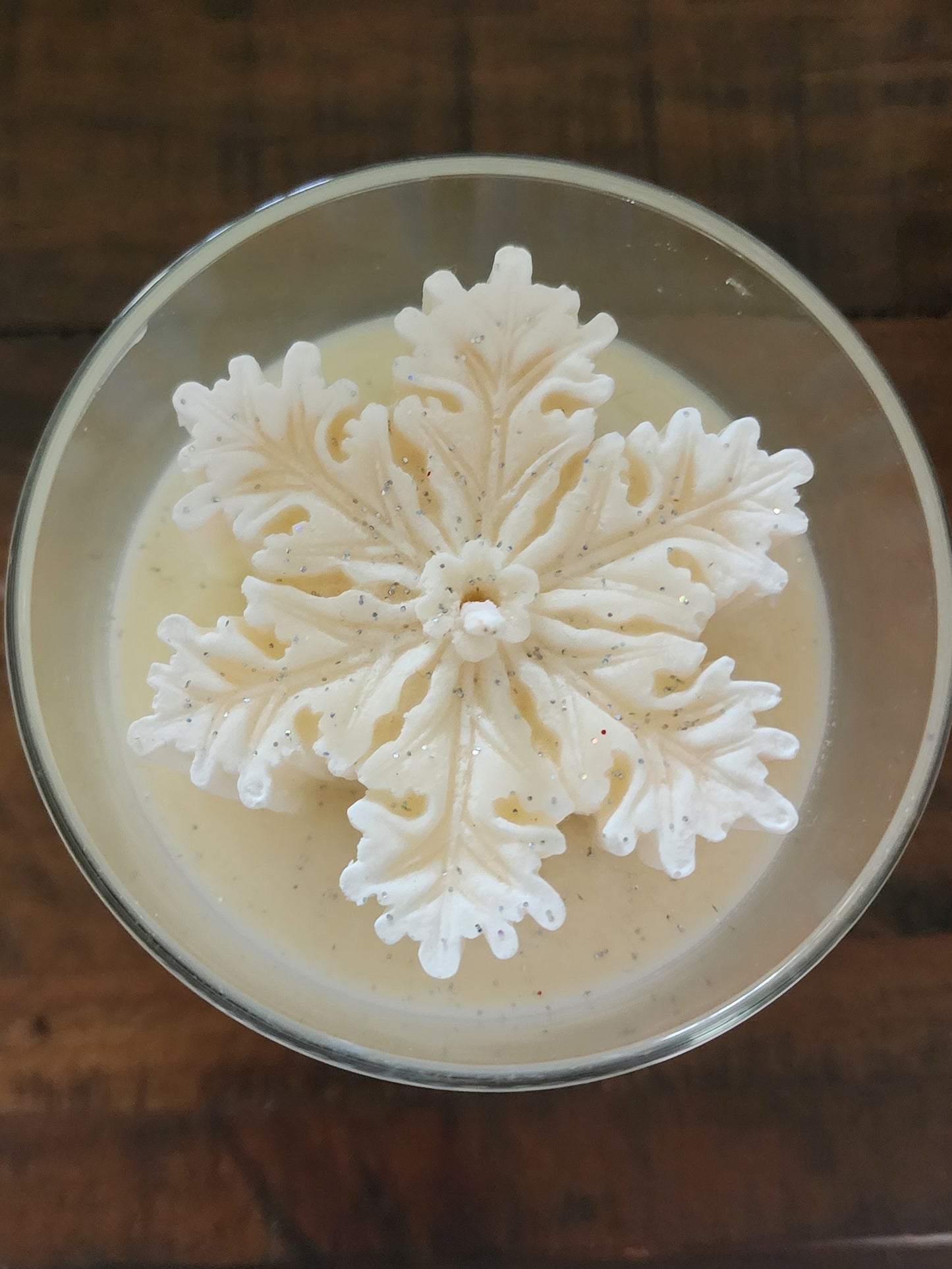 Snowflake candle