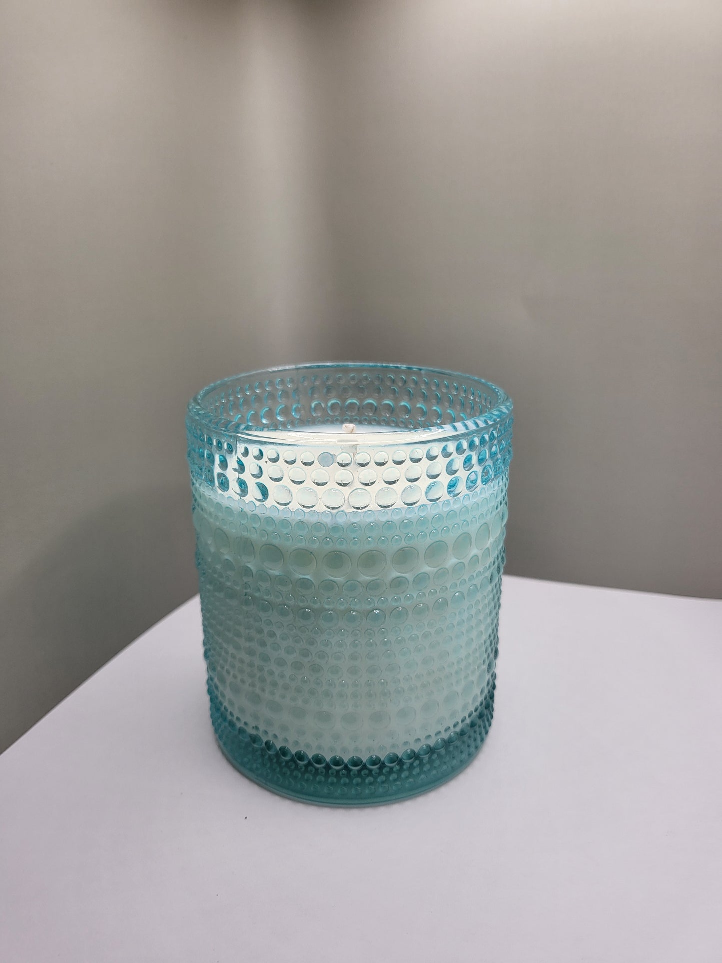 Fresh Linen Candle - Blue bubble jar