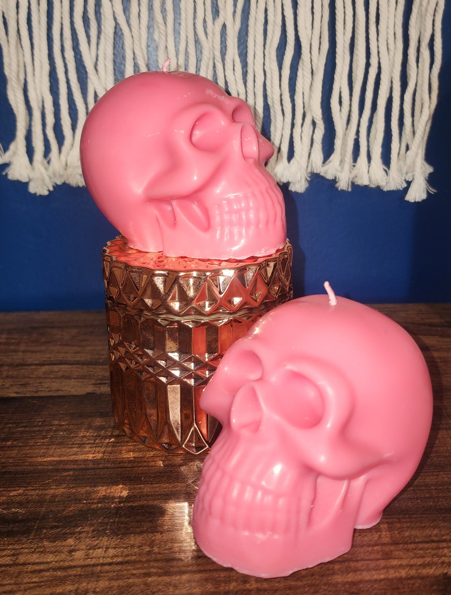 Skull candle - Lily Garden