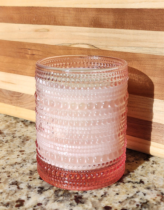Create your own candle- Pink bubble jar